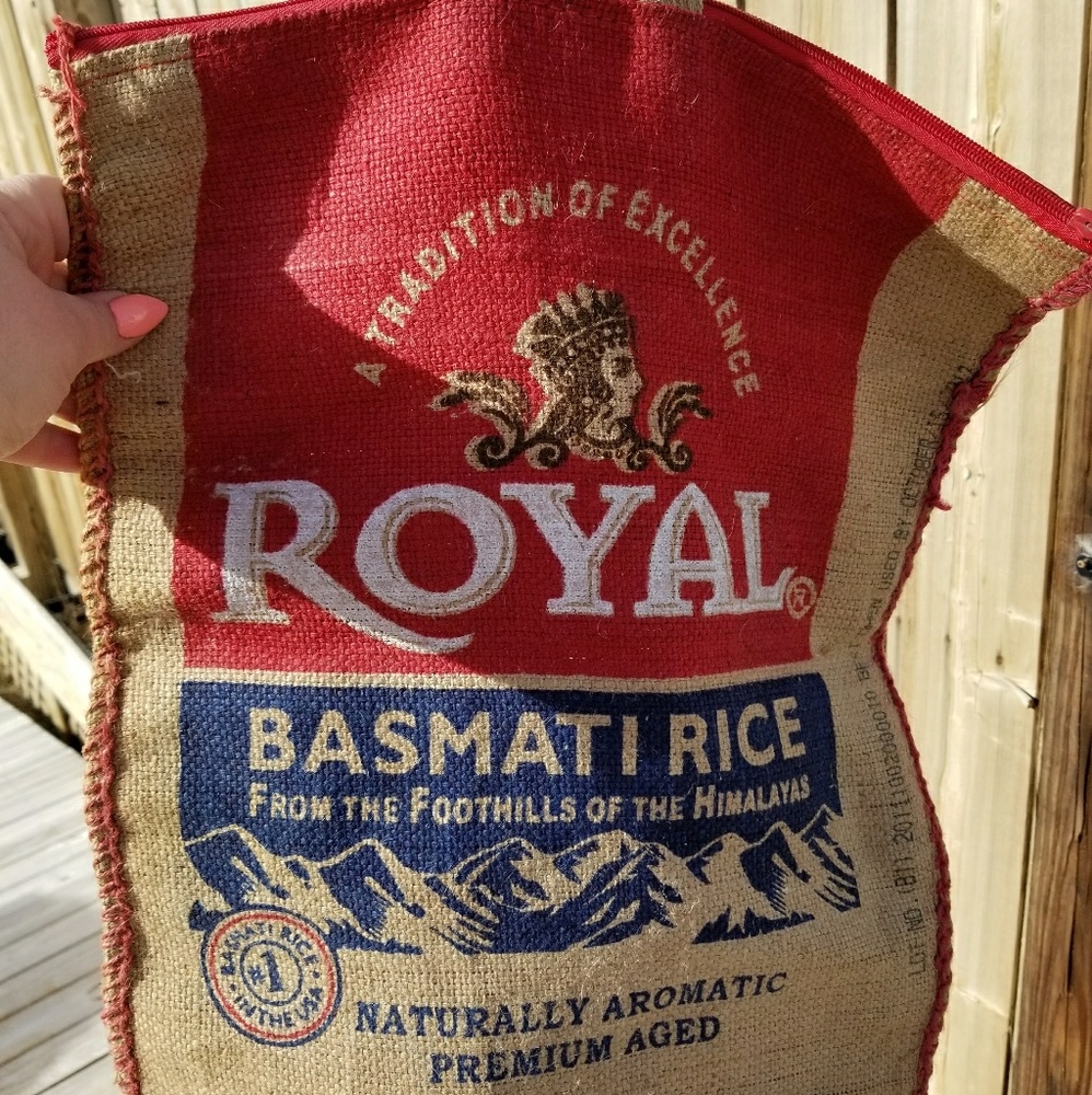 Cute burlap tote